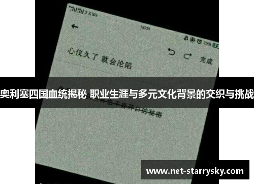 奥利塞四国血统揭秘 职业生涯与多元文化背景的交织与挑战